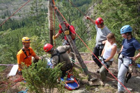 Rossland Search and Rescue: learning the ropes