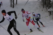 Robin McKeever of the Para Nordic National Ski Team and Foothills Ski Club in the mens 15km classic race Sunday - Mark Richards