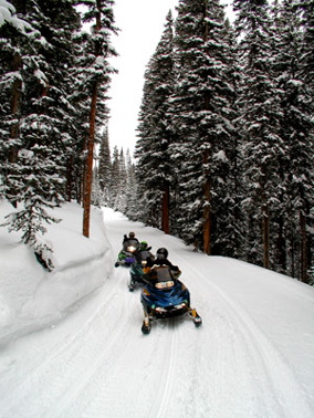 Snowmobiling on plowed forest service roads? Be prepared to be fined