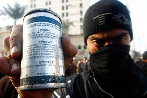 US State Department approved export of U.S.-Made tear gas to Egyptian goverment