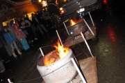 Travelling campfires lent the parade a cozy feel - Erin Handy photo