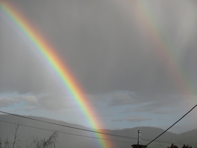 GOLDEN CITY CYNIC: Contemplating double rainbows on Canada Day