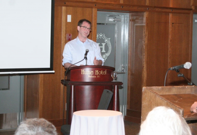 NDP leader Adrian Dix makes stop in Nelson