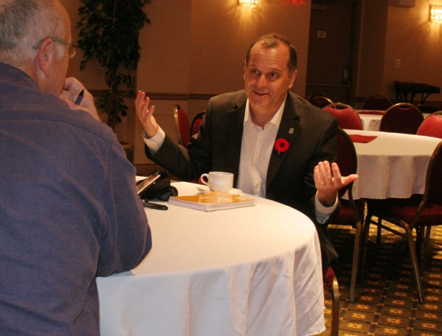 NDP leadership hopeful Brian Topp stops in Nelson to drum up support for March convention