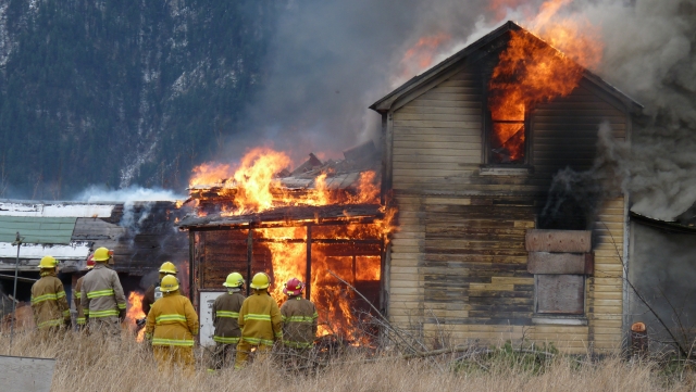 Fire takes house on Johnson Flats