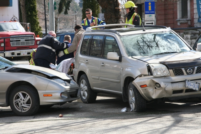 Tired driver careens off Central Avenue