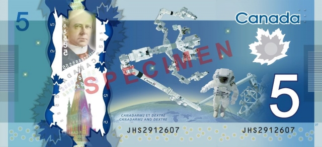 Bank of Canada unveils new bills from International space station