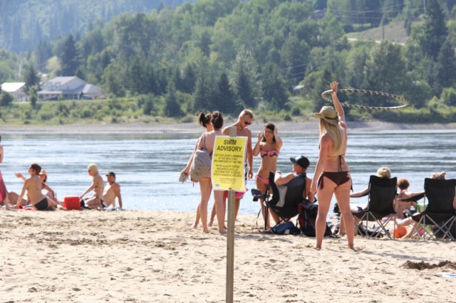 Swim advisory closes Taghum Beach to water users