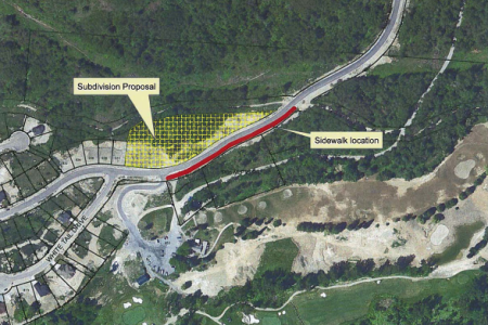 No easy decision concerning Redstone sidewalk stretch