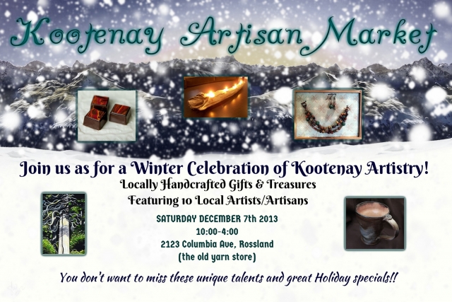 The Kootenay Artisan Market is coming to town for Rekindle The Spirit