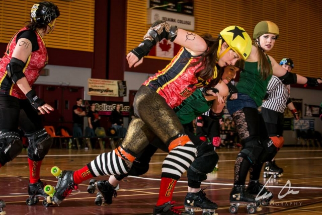 Roller derby comes full circle in double header is set for the Rossland Arena--Saturday night!