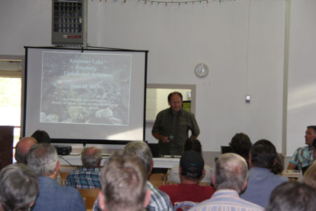 Fisheries biologists explain to local anglers moves to restore Kootenay Lake fishery