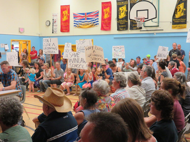 Strength in numbers — Winlaw supporters send message to Kootenay Lake School Board