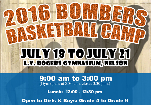Bombers host Youth Basketball Camp at LVR Hangar