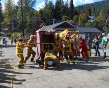 Rossland Fireighters Win 2016 Outhouse Races