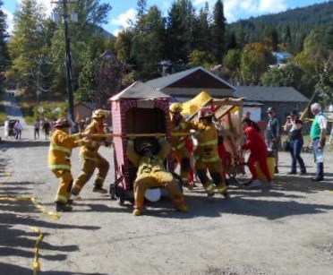 Rossland Fireighters Win 2016 Outhouse Races