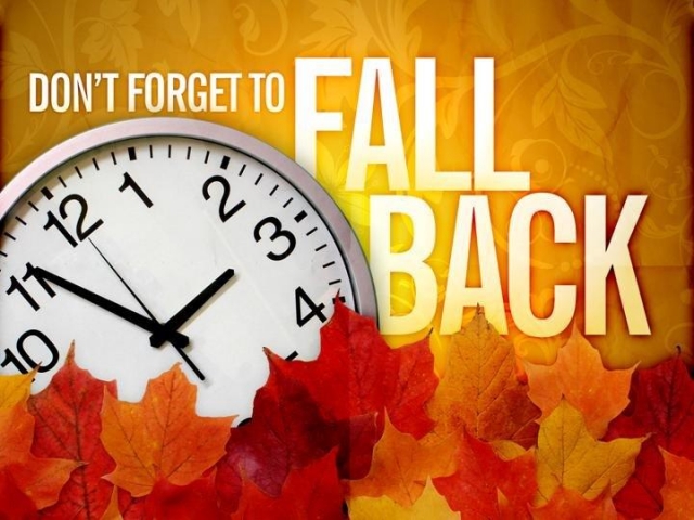 Time Change Weekend — Time to Fall Back