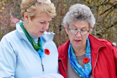 NDP Candidate and MLA Katrine Conroy out listening to constituents