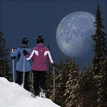 Snowshoe by Moonlight at Red for a Good Cause