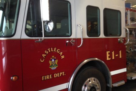 No one injured in structure fire in downtown Castlegar