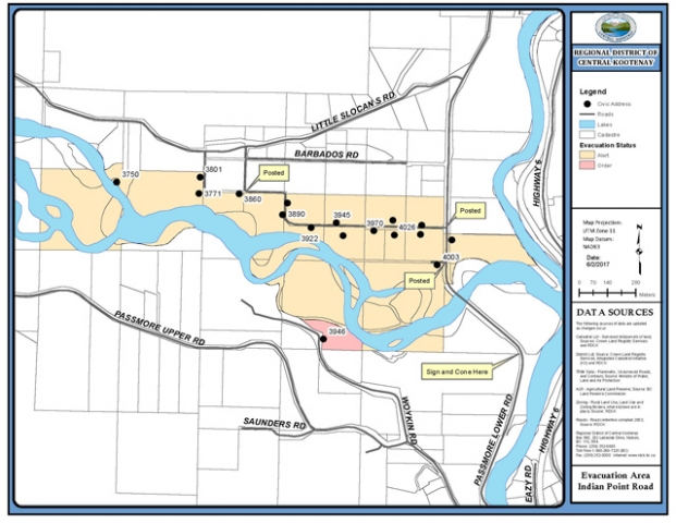 UPDATED: Single property remains on Evacuation Order, rest now Evacuation Alert 