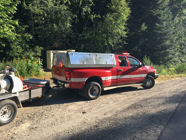 Quick action by local firefighters heads off wildfire scare on Blewett Road