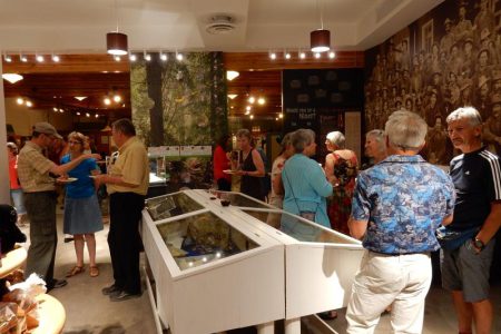 A crowd attended the Rossland Museum's Grand re-Opening on Friday, June 30.