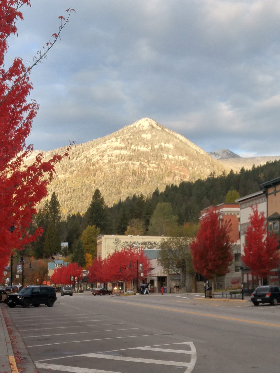 Mount Roberts from downtown Rossland, October 14, 2017