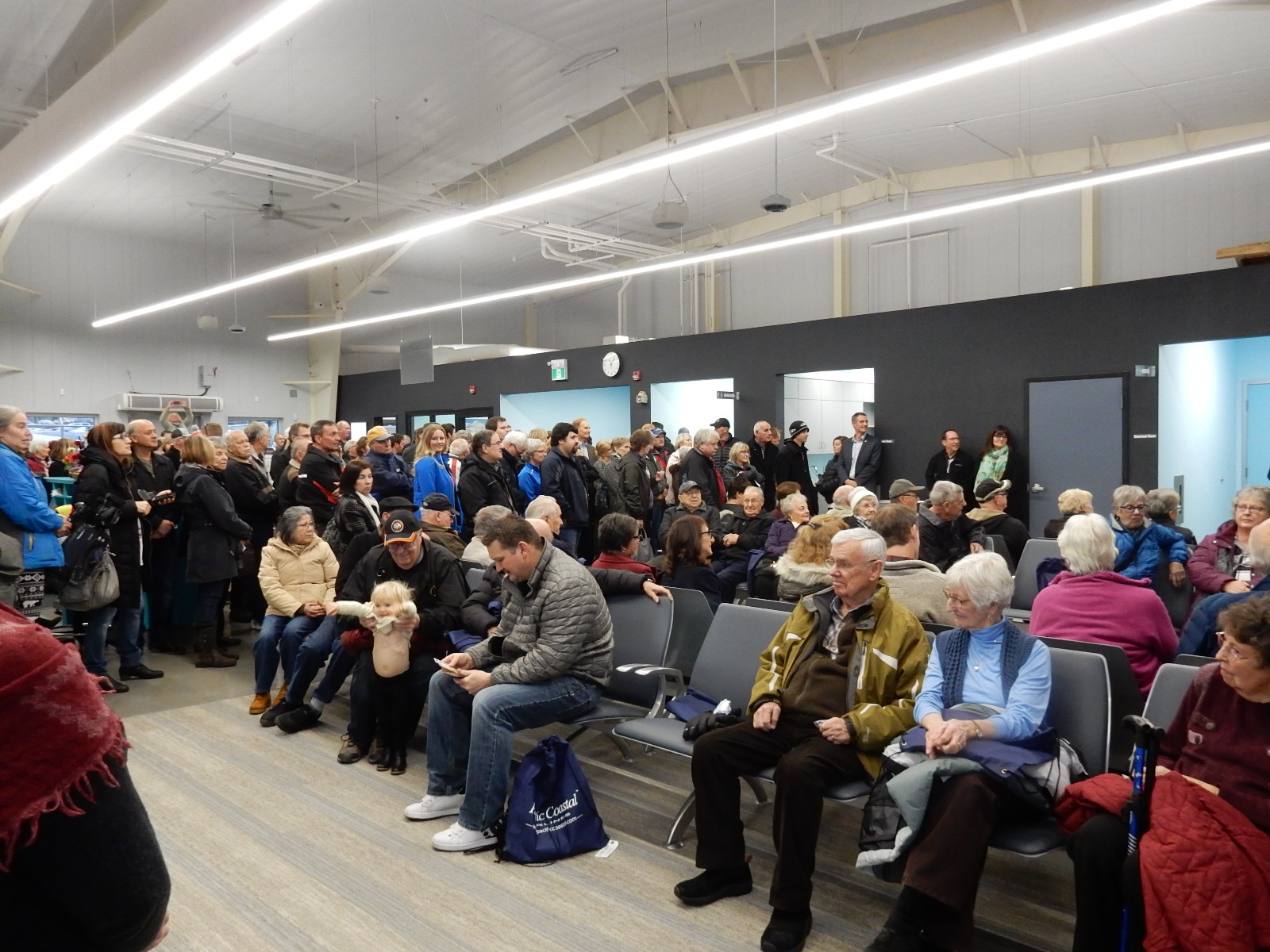 Celebrating the new Trail Airport terminal building