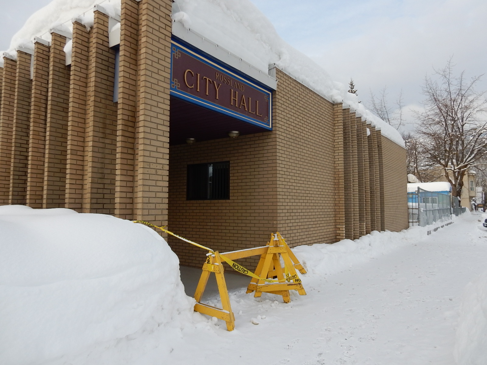 Rossland City Hall -- Closed Temporarily; UPDATED