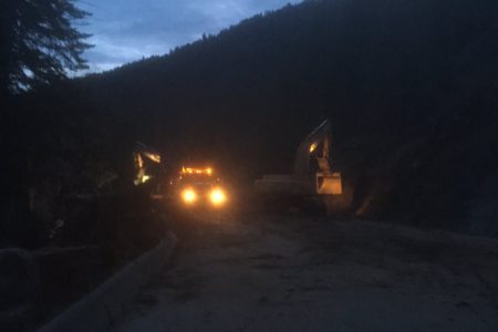 Evaluation of Hwy 3A mudslide aftermath continues