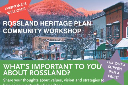 UPDATED: Rosslanders -- Share Your Thoughts, Help Shape Heritage Plan, Maybe Win a Prize