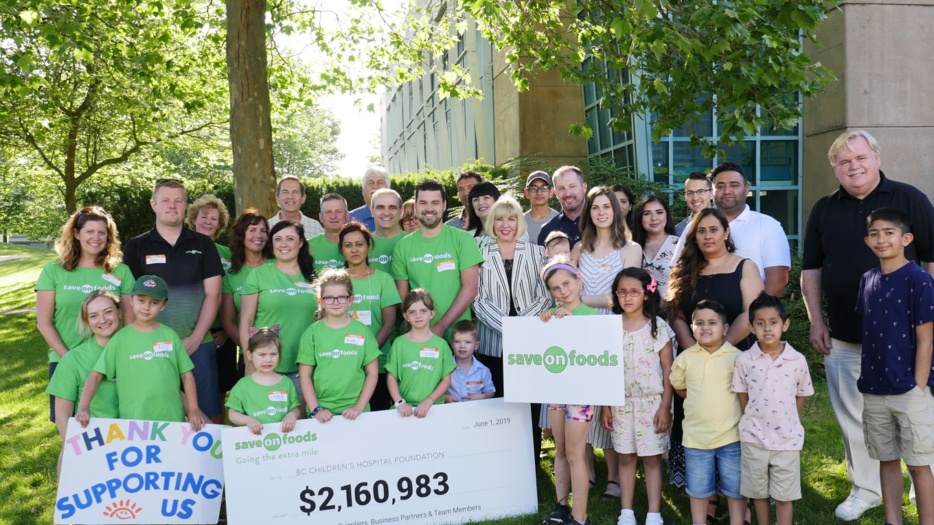 Save-On-Foods presents $2.1 million raised in one year to BC Children’s Hospital at Miracle Weekend telethon