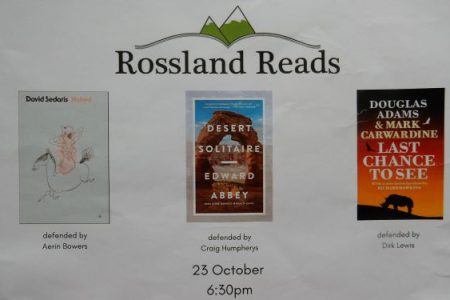 New format for the 2019 ROSSLAND READS debate!