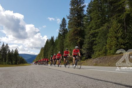 Devoted cops pedal on - 2020 Cops for Kids Ride proceeds under a different format