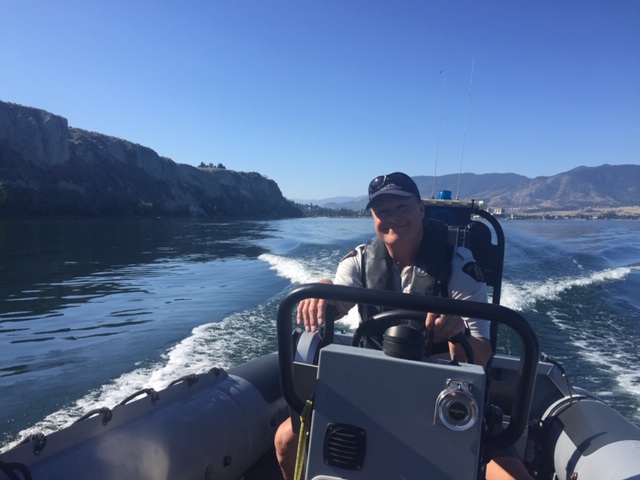 Reserve Constables on boat patrol save man with overturned boat in South Okanagan
