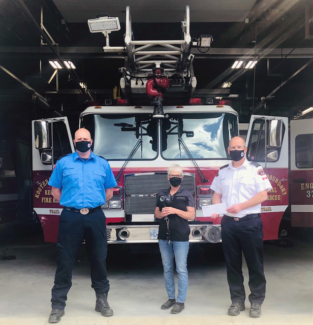Thermal imaging camera donated to Kootenay Boundary Regional Fire Rescue