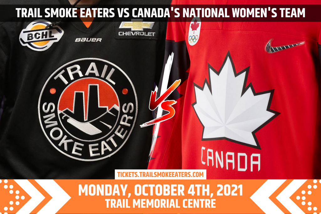 Trail Smoke Eaters to close the exhibition schedule against Canada's National Women's Team