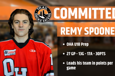 Smoke Eaters Sign Spooner From OHA