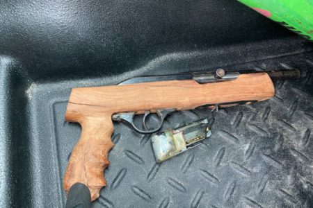 Weapons Seized During Roadside Detention