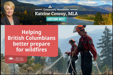 Newsletter from Kootenay West MLA Katrine Conroy