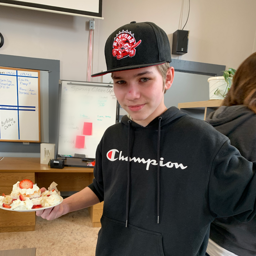 Grade 8 student  James Langille wins 7S Master Chef Competition