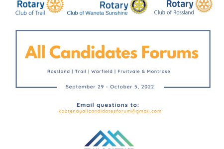 All Candidates Forums slated for municipal elections