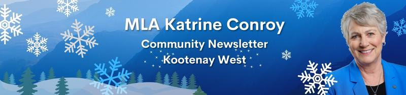 Cabinet Minister Katrine Conroy: Dec. 16 Newsletter
