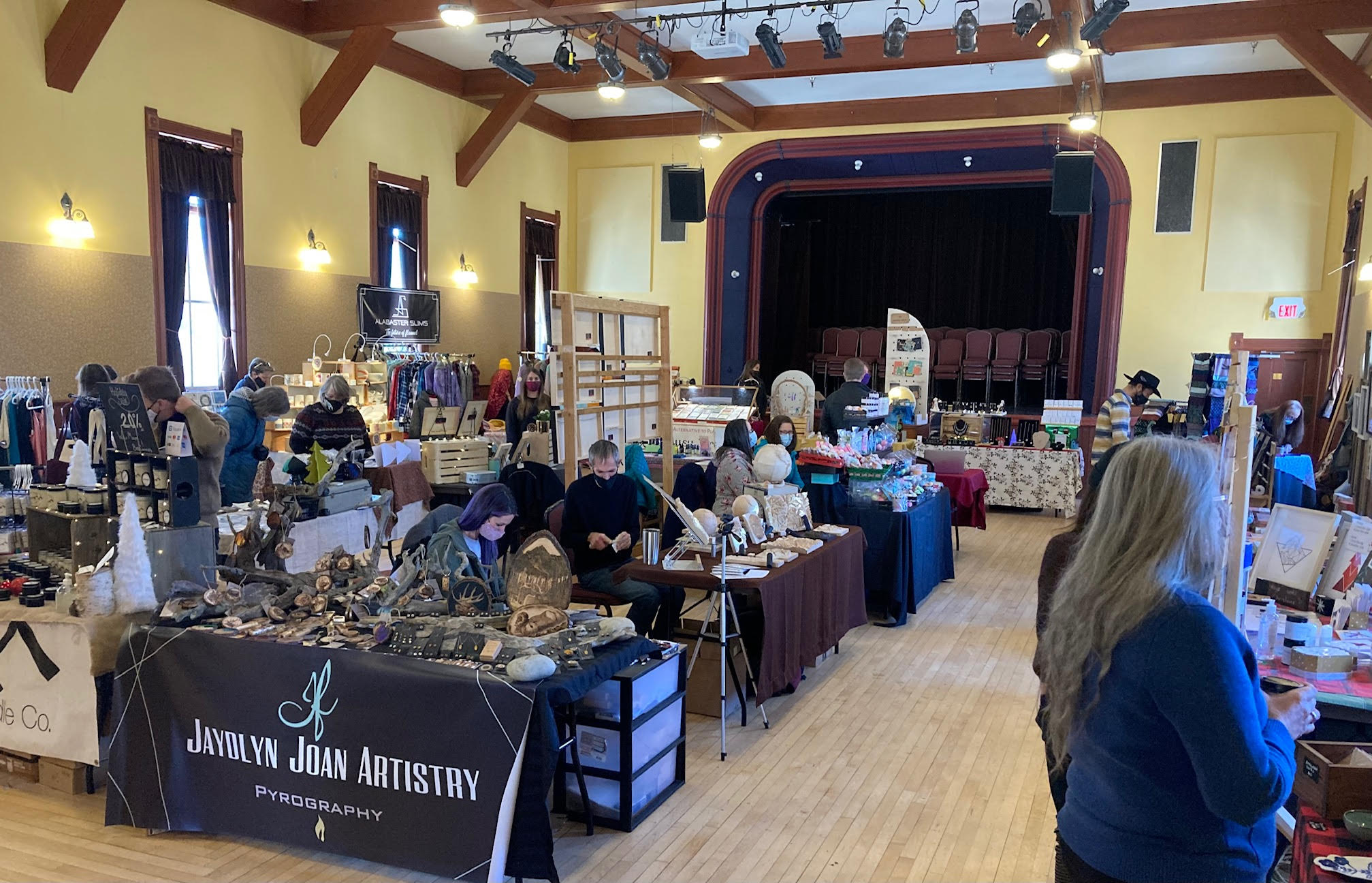 Winter Artisan Market at the Rossland Miners' Hall.