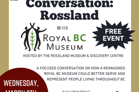 Rossland Museum March Events