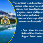 National coordination team is helping advance multiple extortions investigations throughout Canada
