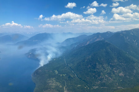 Southeast Fire Centre issues area restriction for Slocan Lake Complex