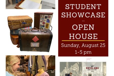 Student showcase at the Rossland Museum and Discovery Centre