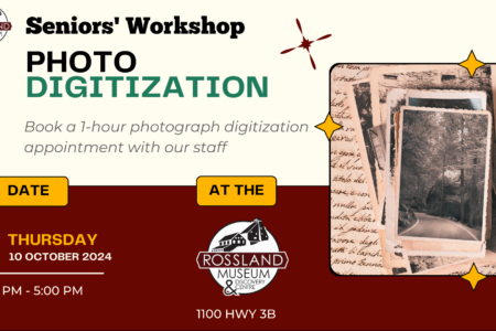 Seniors' photo digitization workshop at museum Oct. 10